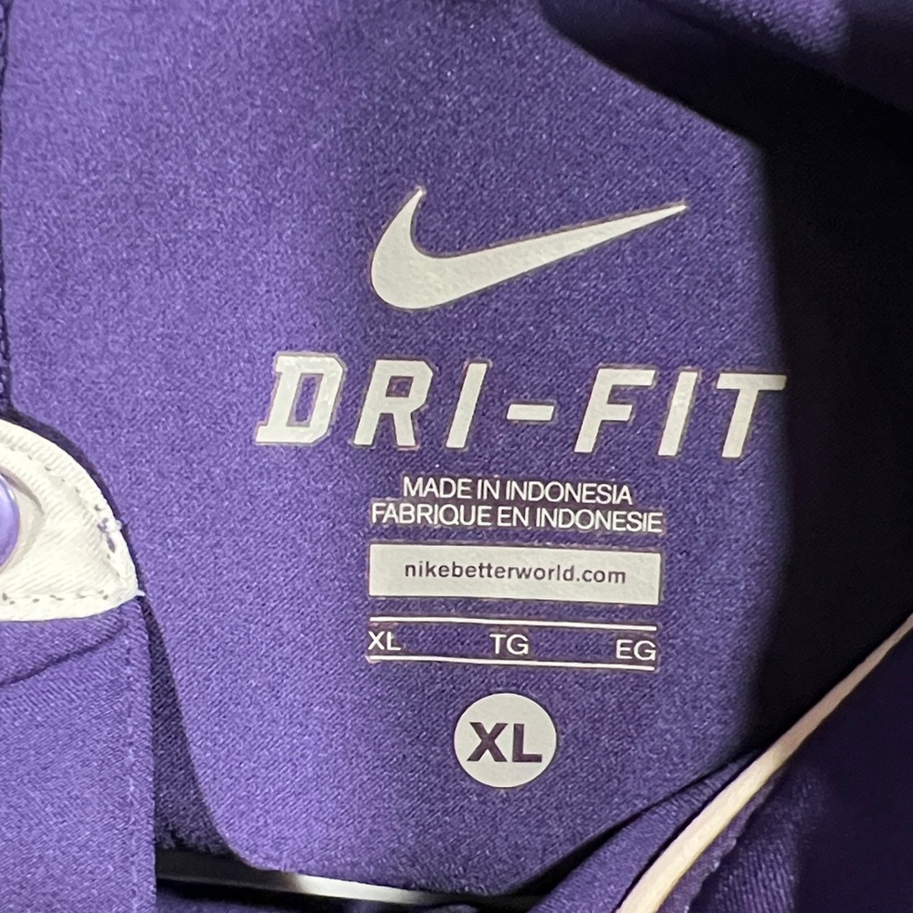 Nike Purple Kansas State Wildcats Polo with White & Silver Accents - Picture 4 of 5